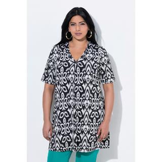 Ulla Popken Pantaloni 7/8 Gamba Slim Vita Elastica  