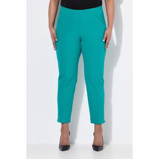 Ulla Popken Pantaloni 7/8 Gamba Slim Vita Elastica  