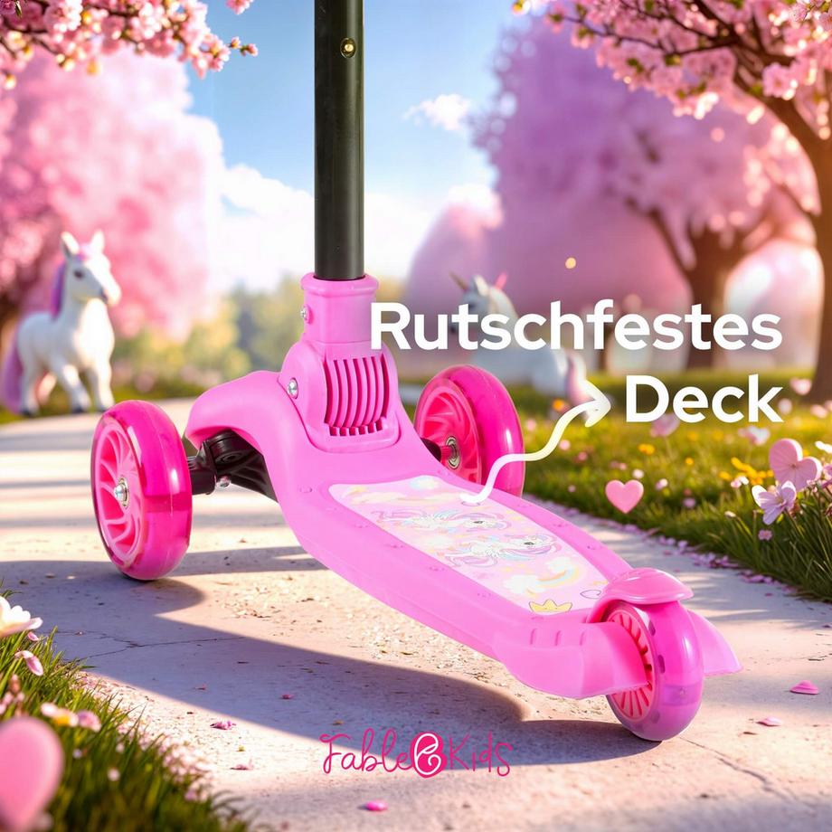 FableKids  Tretroller Kickroller Cityroller Kinderroller ab 3 Jahre Scooter 