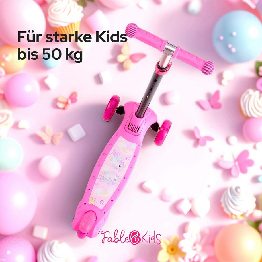 FableKids  Tretroller Kickroller Cityroller Kinderroller ab 3 Jahre Scooter 