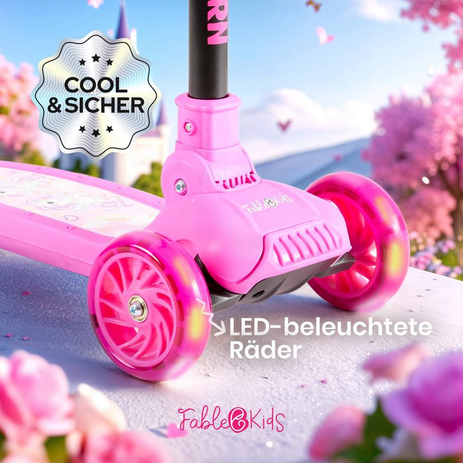 FableKids  Tretroller Kickroller Cityroller Kinderroller ab 3 Jahre Scooter 