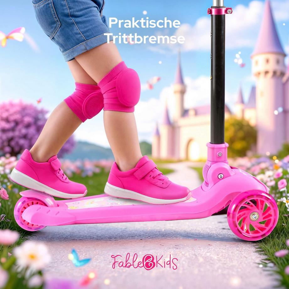 FableKids  Tretroller Kickroller Cityroller Kinderroller ab 3 Jahre Scooter 