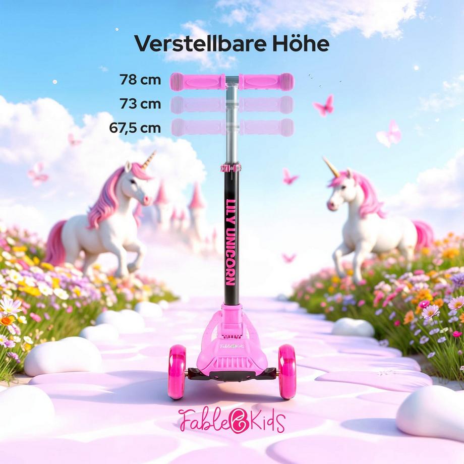 FableKids  Tretroller Kickroller Cityroller Kinderroller ab 3 Jahre Scooter 