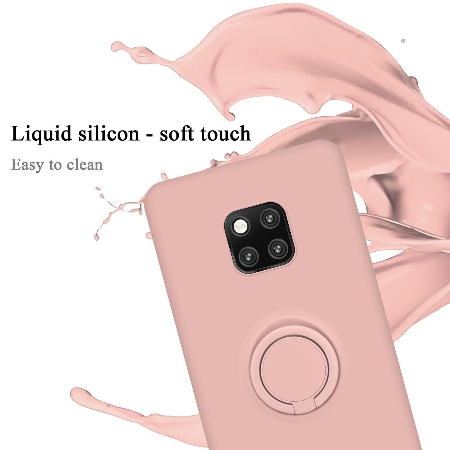 Cadorabo  Hülle für Huawei MATE 20 PRO TPU Silikon mit Ring Liquid 