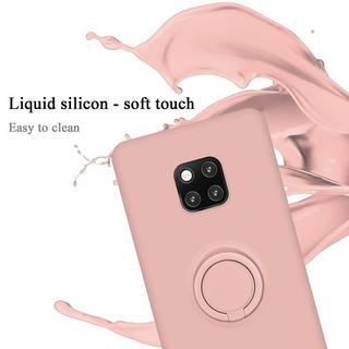 Cadorabo  Housse compatible avec Huawei MATE 20 PRO - Coque de protection en silicone TPU flexible avec anneau 