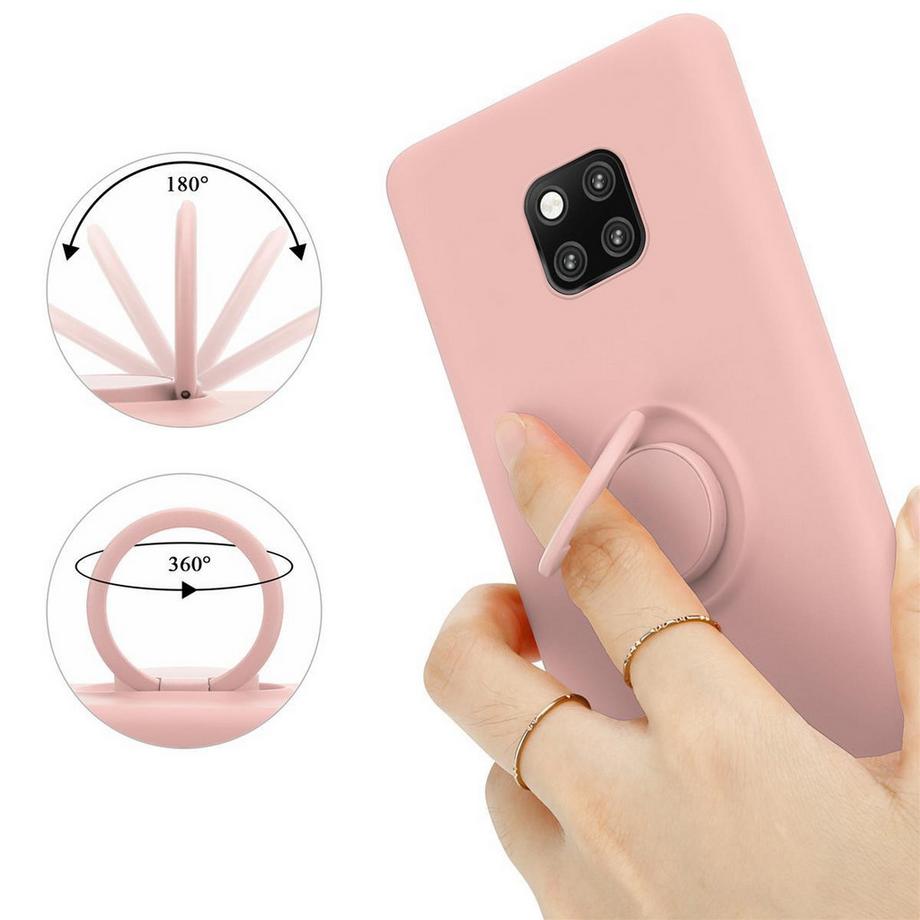 Cadorabo  Hülle für Huawei MATE 20 PRO TPU Silikon mit Ring Liquid 