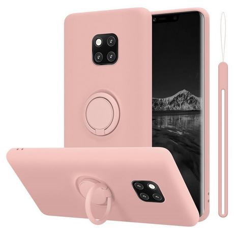 Cadorabo  Housse compatible avec Huawei MATE 20 PRO - Coque de protection en silicone TPU flexible avec anneau 