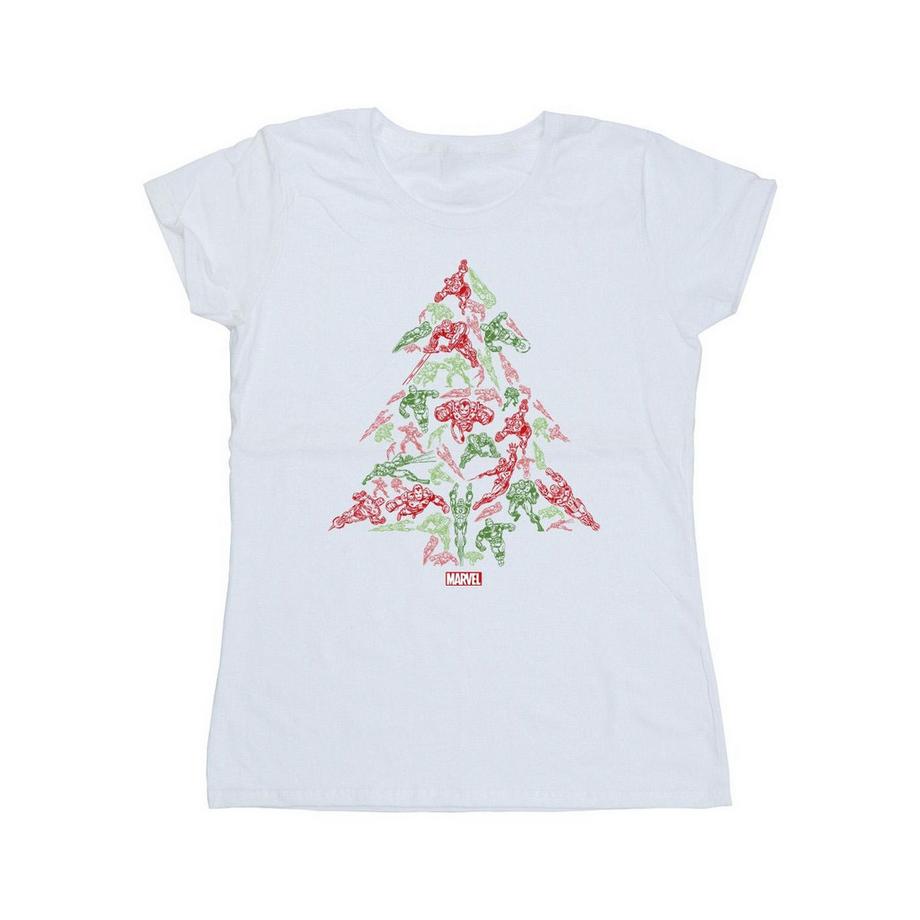 MARVEL Avengers T-Shirt Albero di Natale  