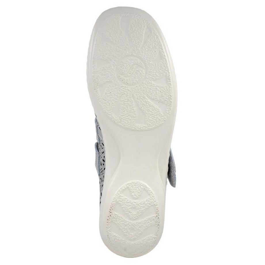 Boulevard de beauté Perforierte Ledersandalen  