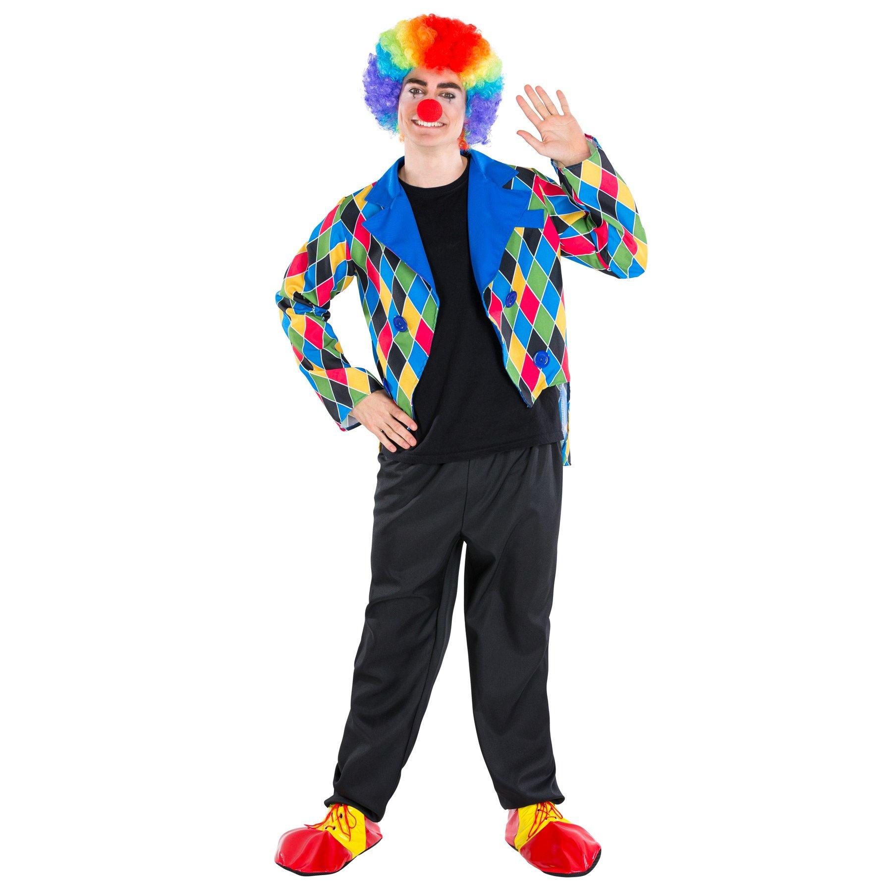 Tectake  Costume da uomo - Clown Oleg 