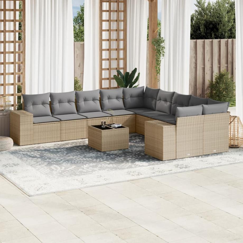 VidaXL Garten sofagarnitur poly-rattan  