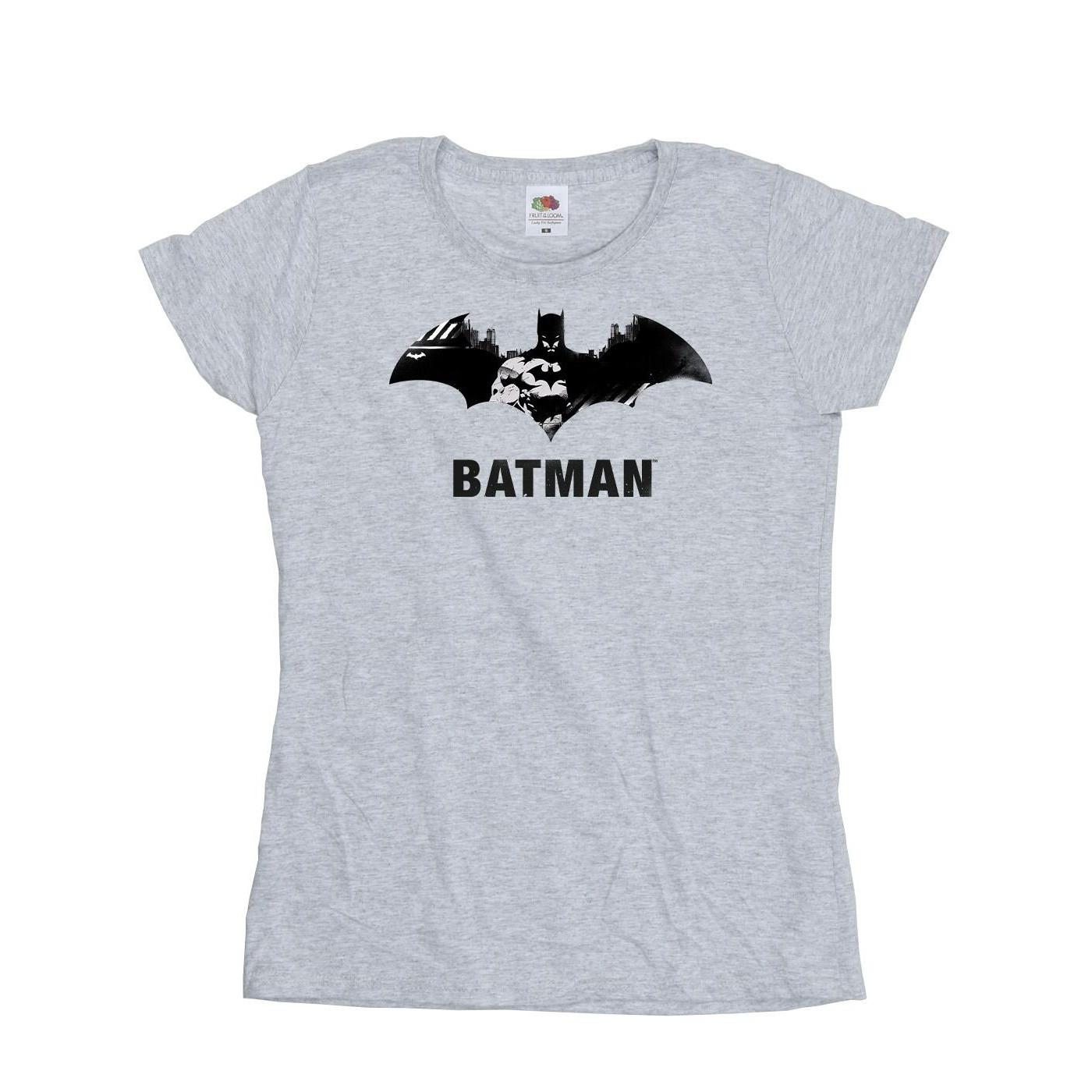 DC COMICS  Tshirt BATMAN BLACK STARE LOGO 