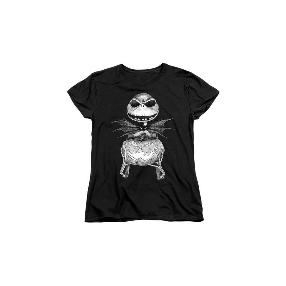 T-ShirtMotif Jack Motiftyle Citrouille Et Croquis