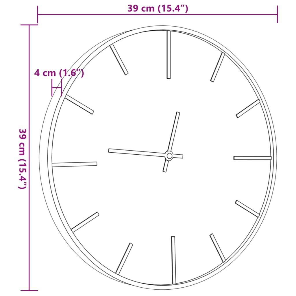 VidaXL orologio da parete Ferro  