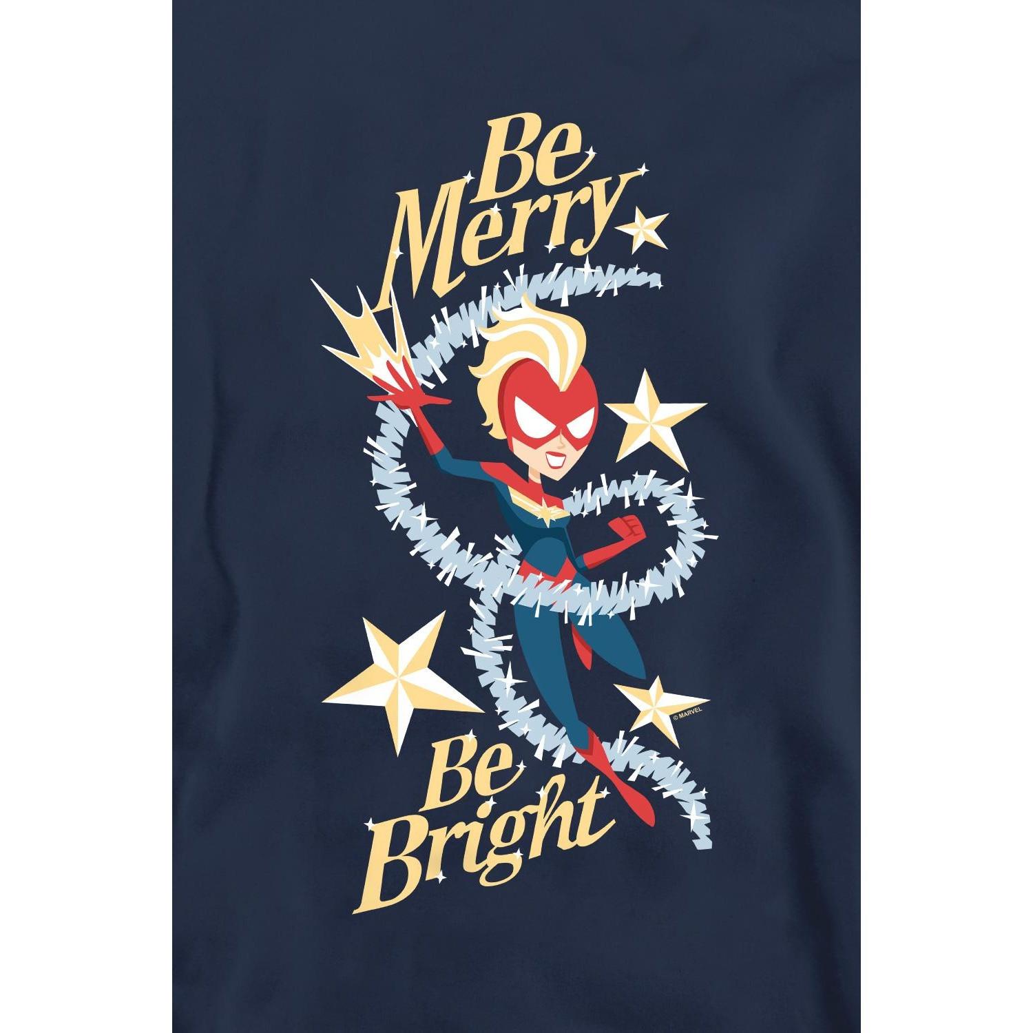 Captain Marvel  Sweat BE MERRY BE BRIGHT 