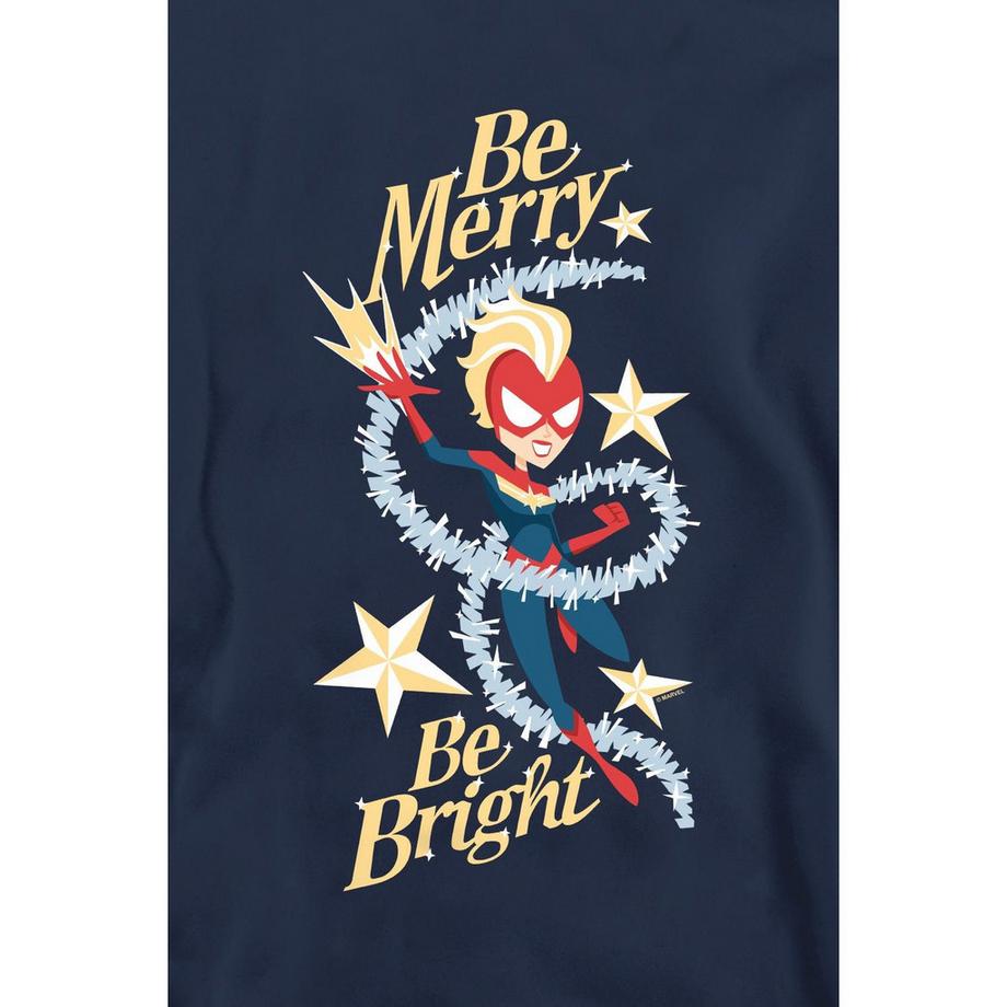 Captain Marvel Be Merry Be Bright Sweatshirt  