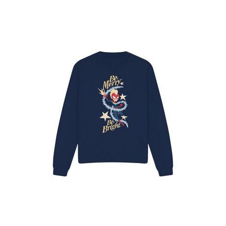 Captain Marvel  Sweat BE MERRY BE BRIGHT 