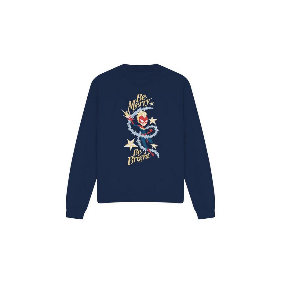 Captain Marvel Be Merry Be Bright Sweatshirt  