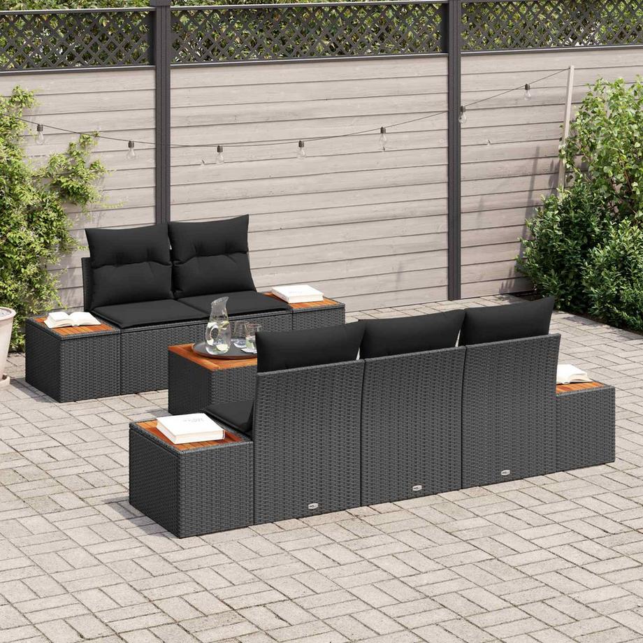 VidaXL Set di Mobili da Esterno Polyrattan  