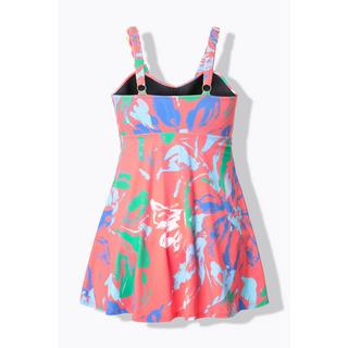 Ulla Popken Robe de bain à fleurs Bonnets souples armatures Bretelles sophistiquées  