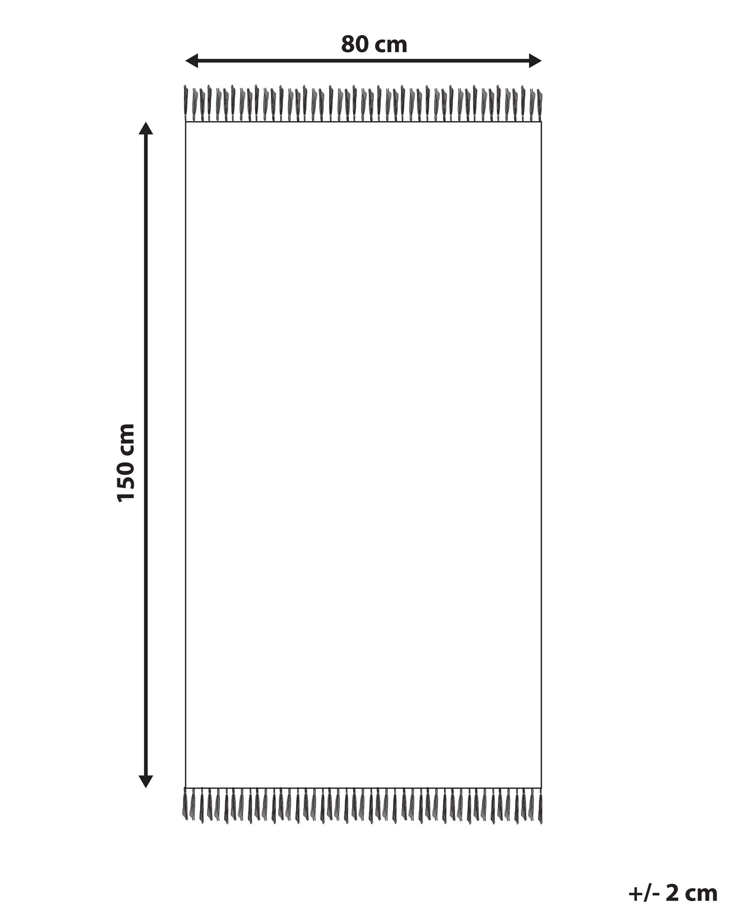 Beliani Tappeto en Cotone Classico GANDZAK  