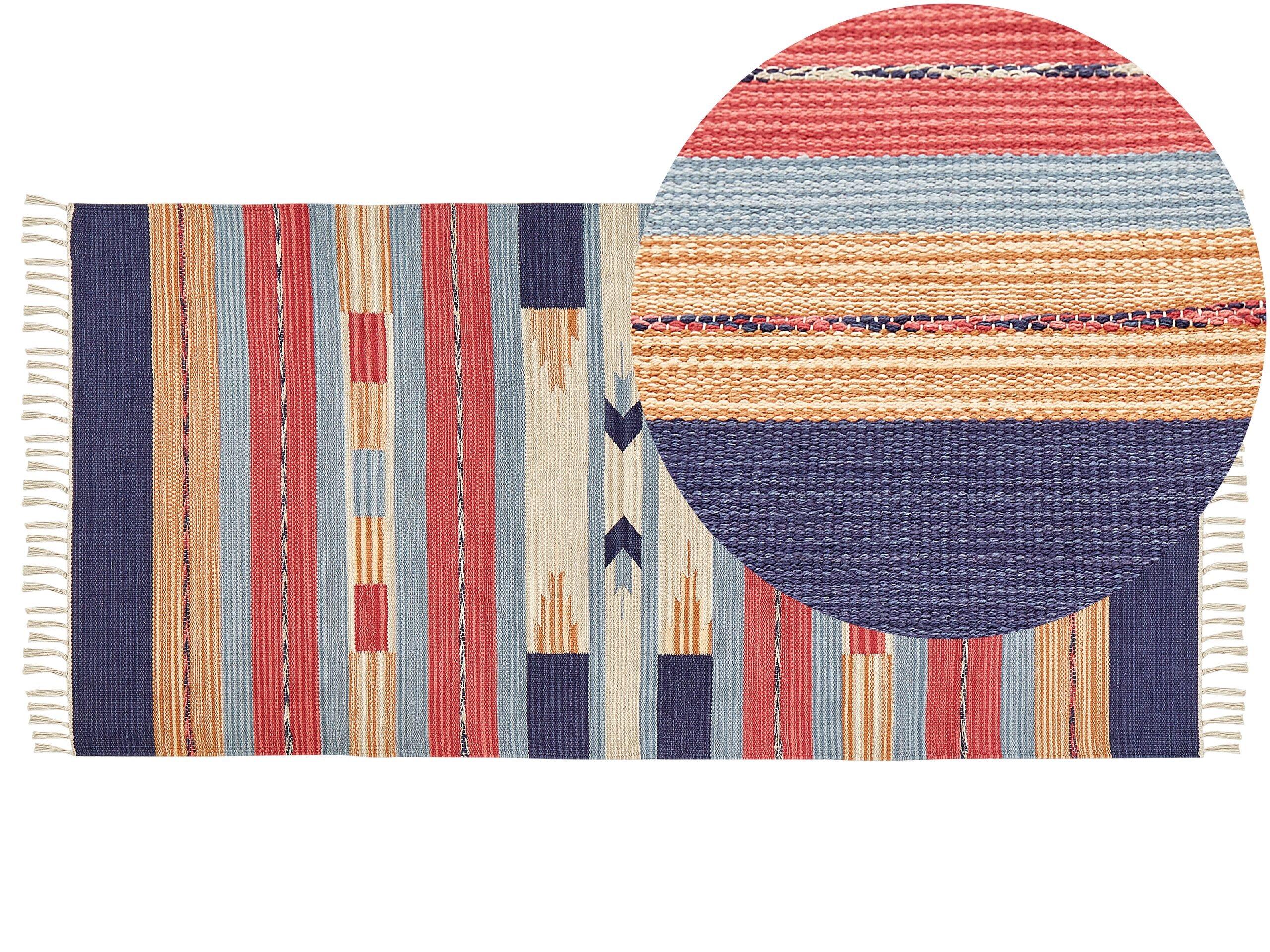 Beliani Teppich aus Baumwolle Klassisch GANDZAK  