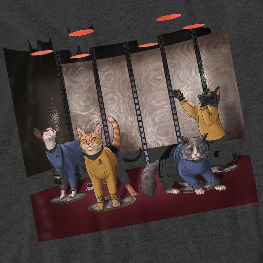 Star Trek Beam Meow Up T-Shirt  