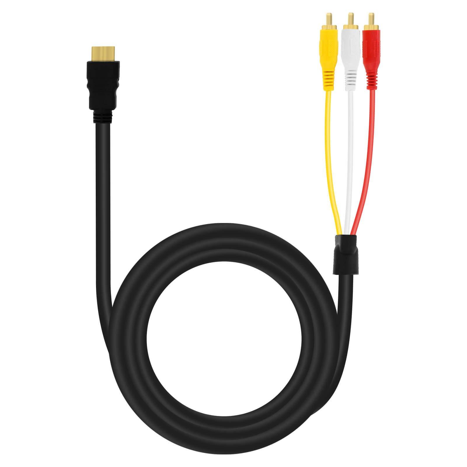 Avizar  Câble HDMI vers 3 RCA, 1.5m, LinQ 