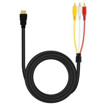 Câble HDMI vers 3 RCA, 1.5m, LinQ