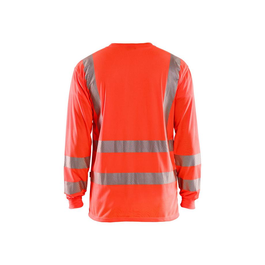 Blaklader Langarm High Visibility V-Ausschnitt T-Shirt mit UV-Schutz  