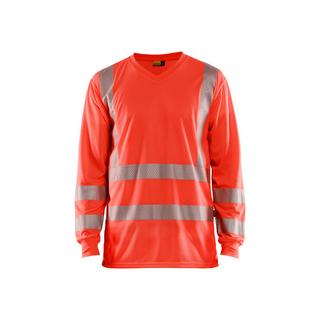 Blaklader Langarm High Visibility V-Ausschnitt T-Shirt UV-Schutz  