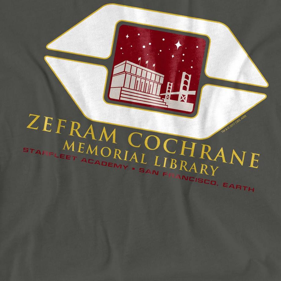 Star Trek Cochrane Library T-Shirt Stampata  