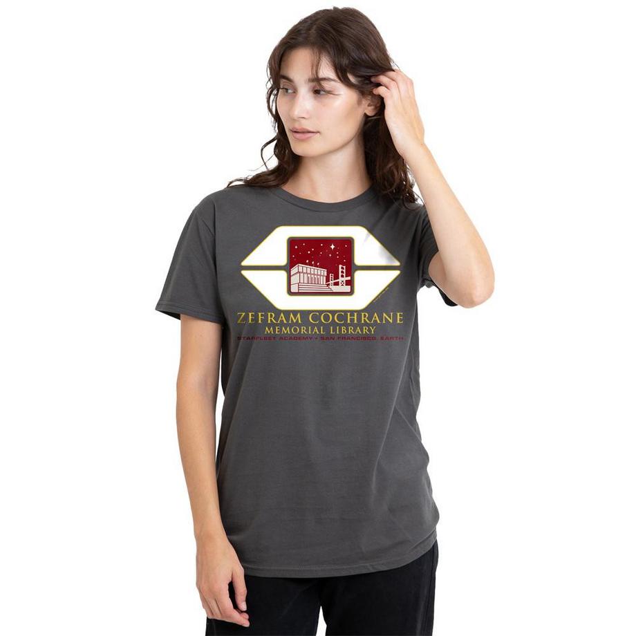 Star Trek Cochrane Library T-Shirt Stampata  