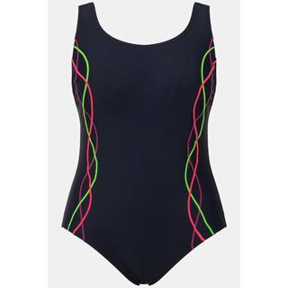 Ulla Popken Badeanzug Pipings Unterbrustband  