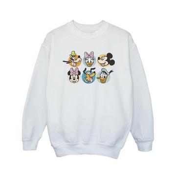 Mickey Mouse And Friends Faces Sweatshirt