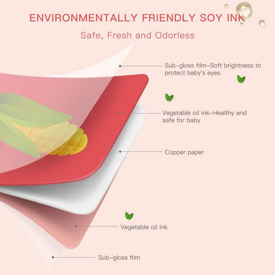 Activity-board  High Contrast Baby Flashcard, bunte visuelle Stimulation Lernaktivität Karte für Babys 