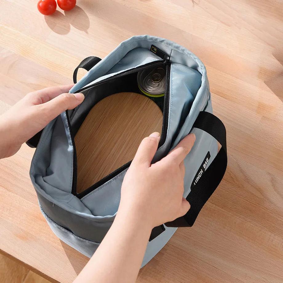 Only-bags.store  Isolierte Bento Lunch Box Thermotasche große Kapazität Lebensmittel Zipper Storage Bags Container Kühler Reise Picknick Handtaschen 