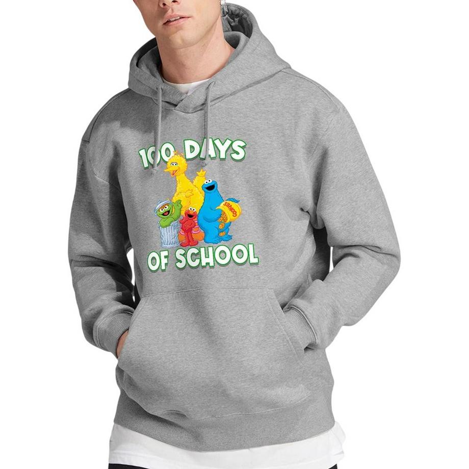 Sesame Street Sweat à Capuche Imprimé avec Poche Kangourou  