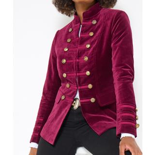 Joe Browns Samt Militärjacke mit Knopfdetails  