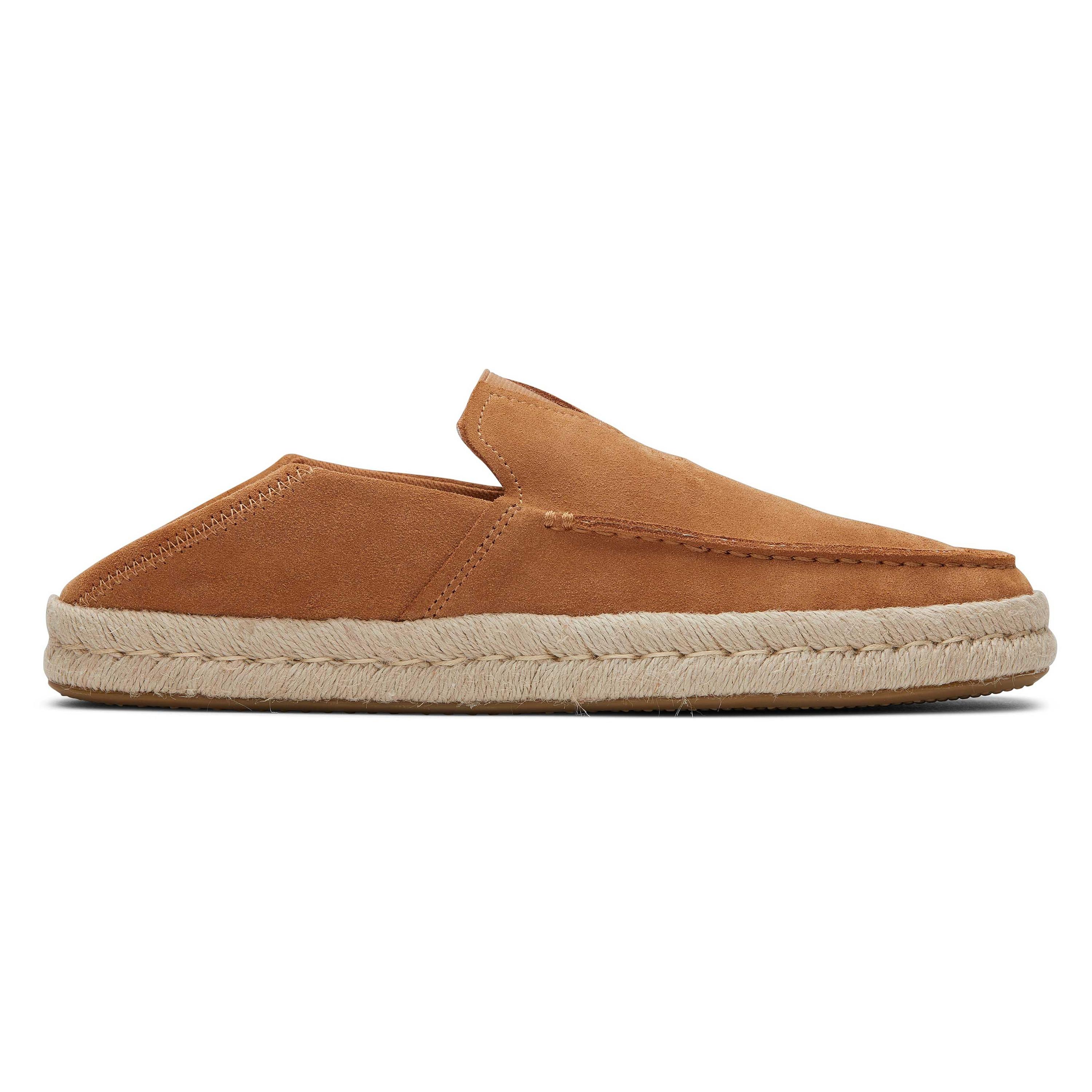 TOMS  espadrillas in pelle scamosciata con suola in tela  alonso loafer rope 