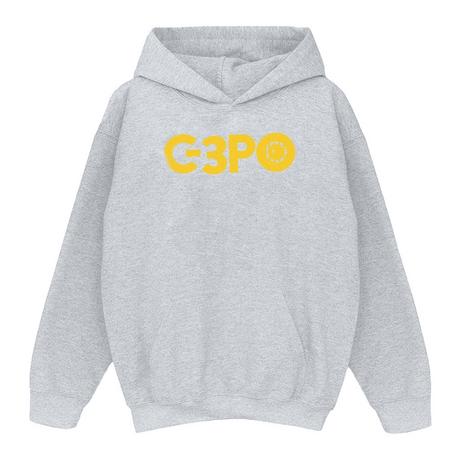 STAR WARS  The Rise Of Skywalker C3PO Text Logo Kapuzenpullover 