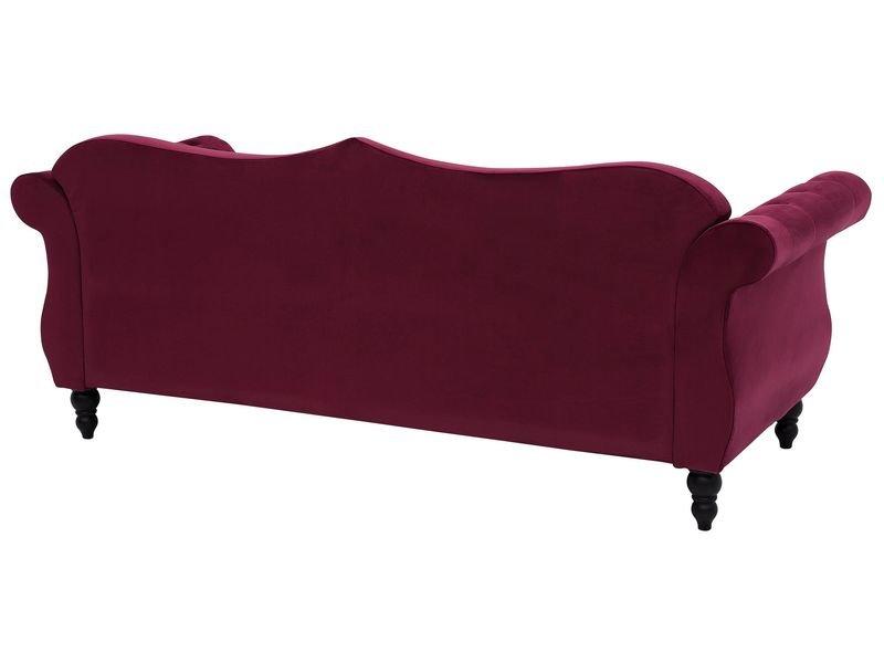 Beliani 3 Sitzer Sofa aus Samtstoff Glamourös SKIEN  