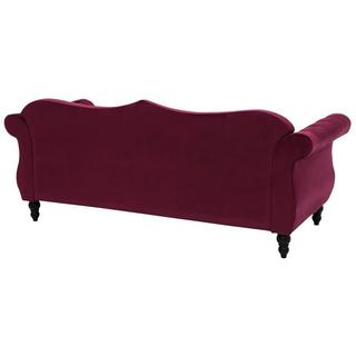 Beliani 3 Sitzer Sofa aus Samtstoff Glamourös SKIEN  