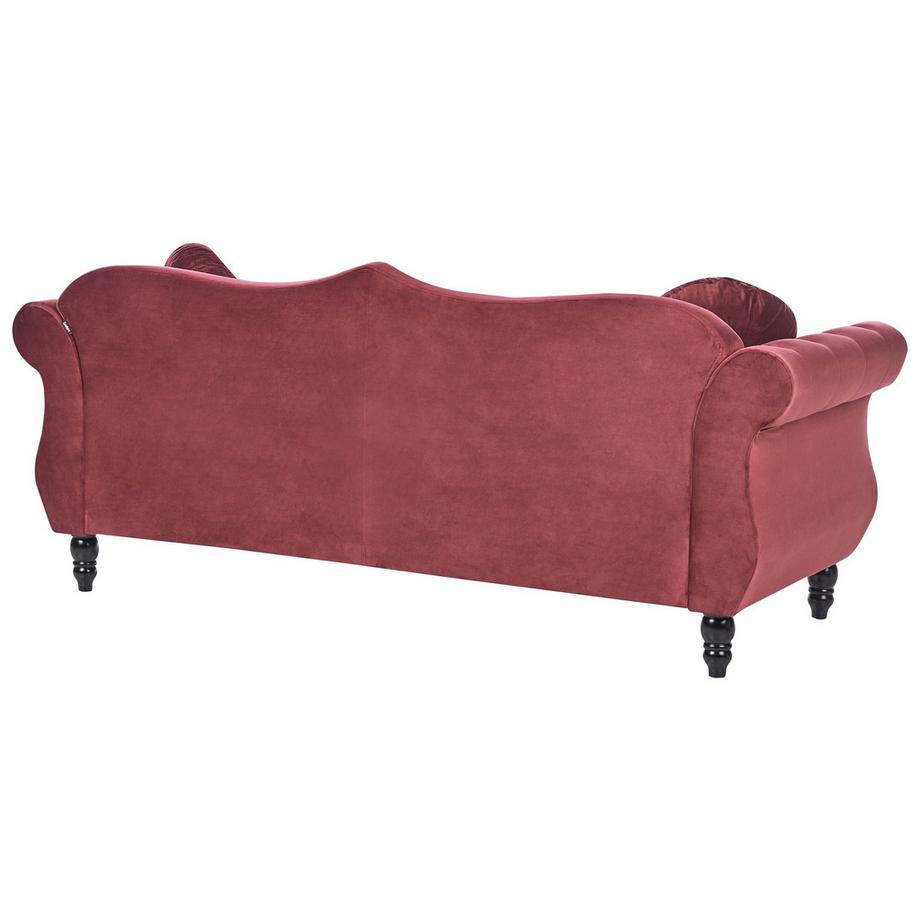 Beliani Canapé 3 places en Velours Glamour SKIEN  