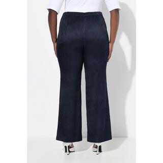 Ulla Popken Hose Struktur Weites Gerades Bein Komfortbund  