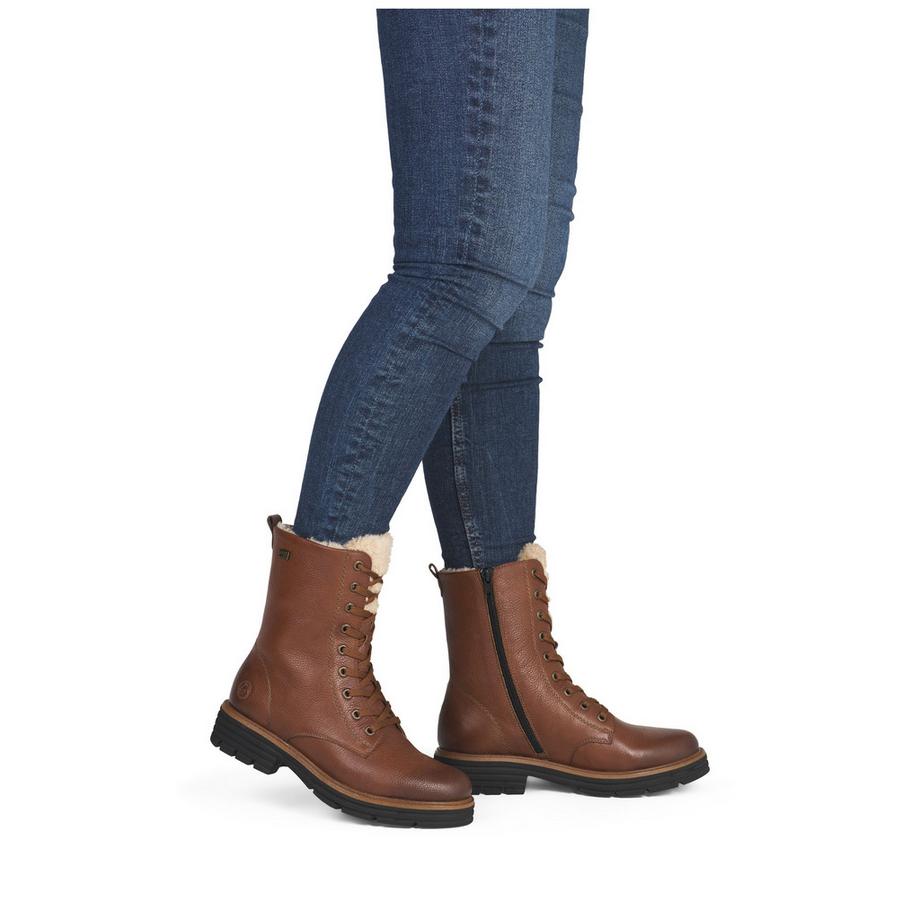 Remonte Bottines à lacets avec doublure chaude  