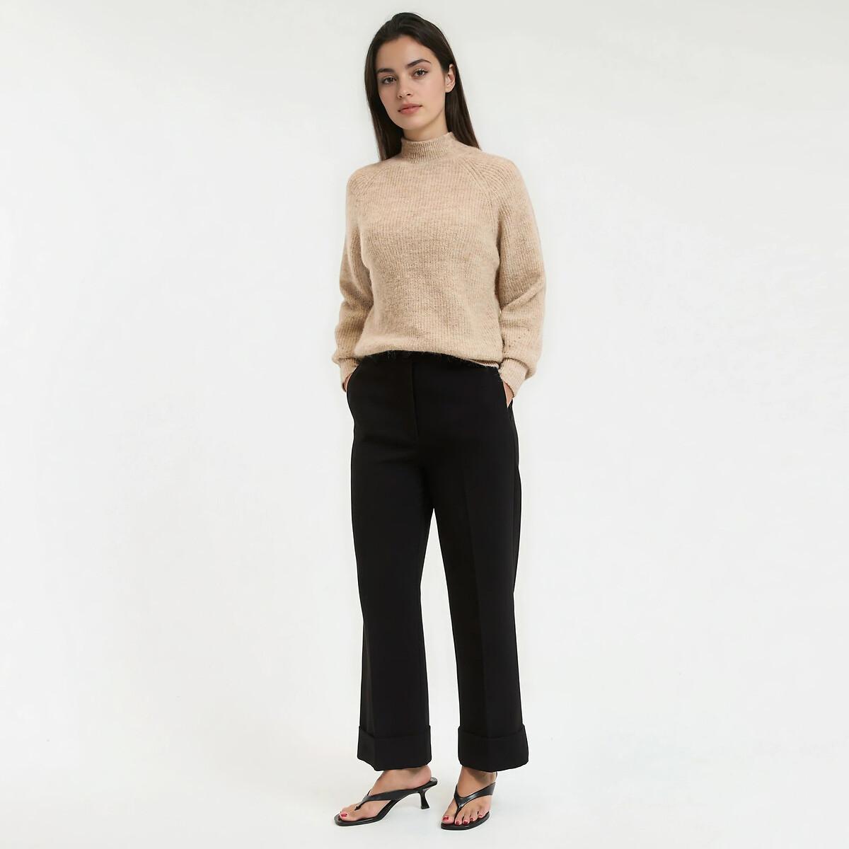 La Redoute Collections Pantalon droit taille haute  