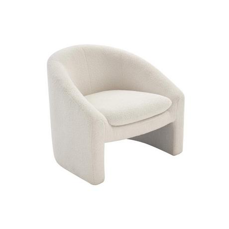 Vente-unique Sessel - Bouclé-Stoff - Weiß - OSSANA  