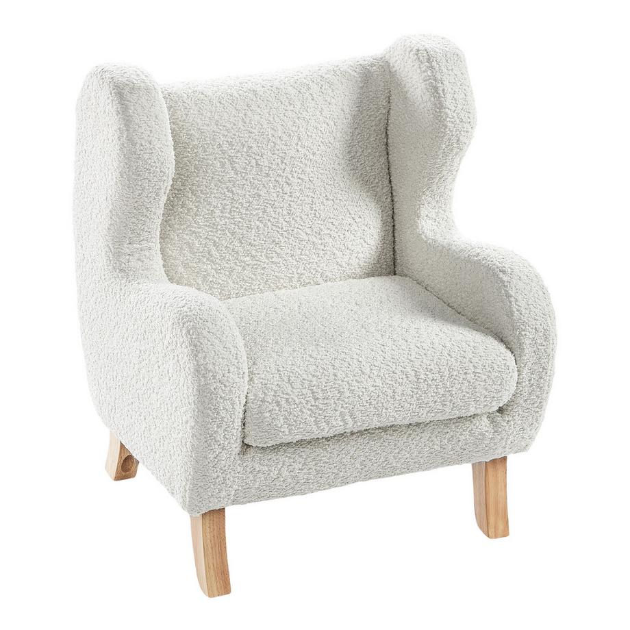 Beliani Fauteuil pour enfants en Bouclé Moderne FARUM  