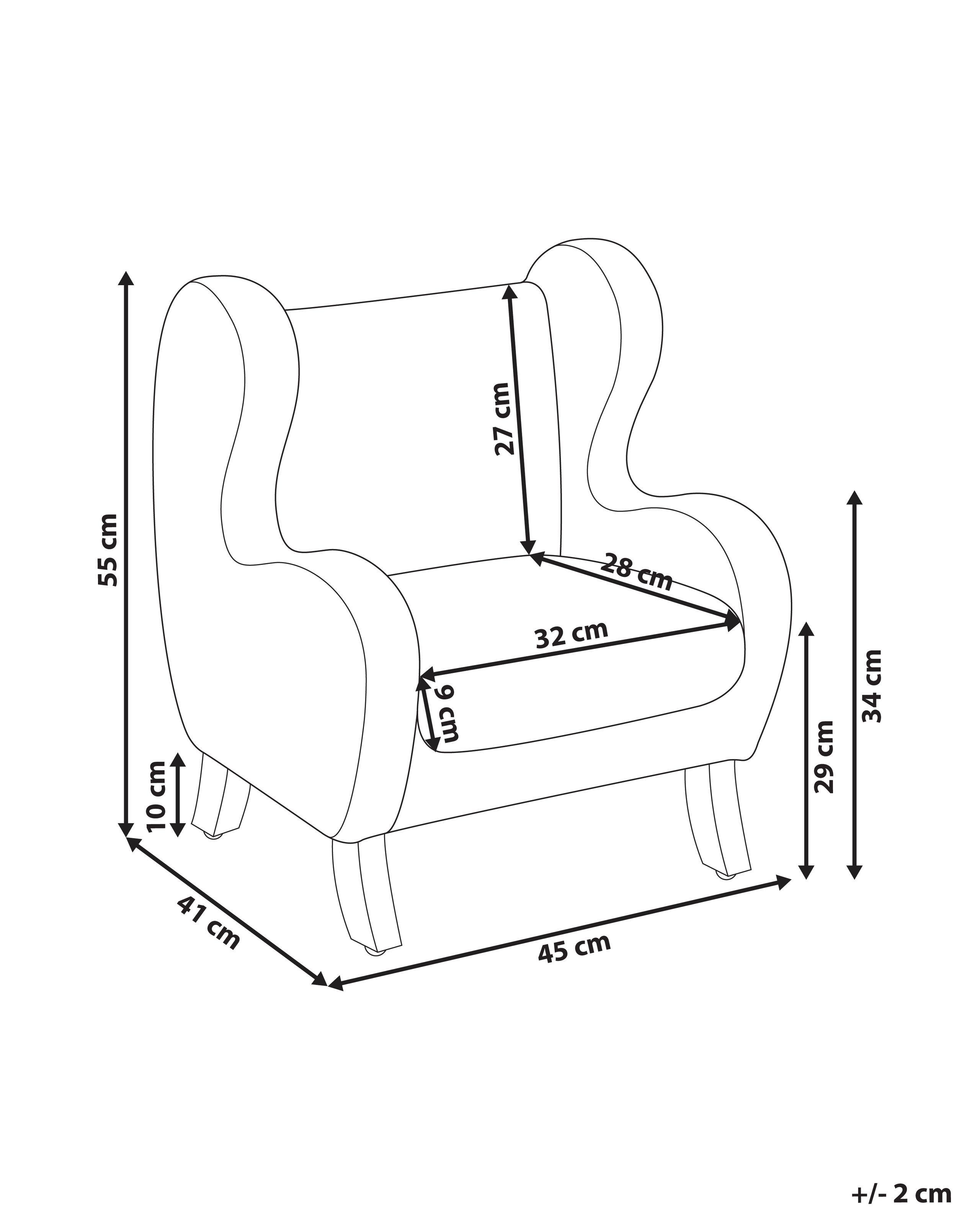 Beliani Kindersessel aus Bouclé Modern FARUM  